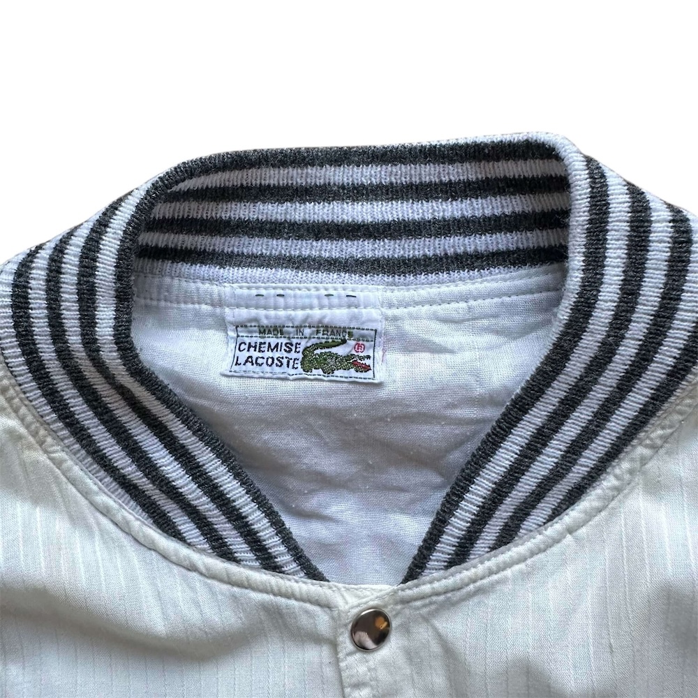 France 1970's LACOSTE white blouson - 画像 (3)
