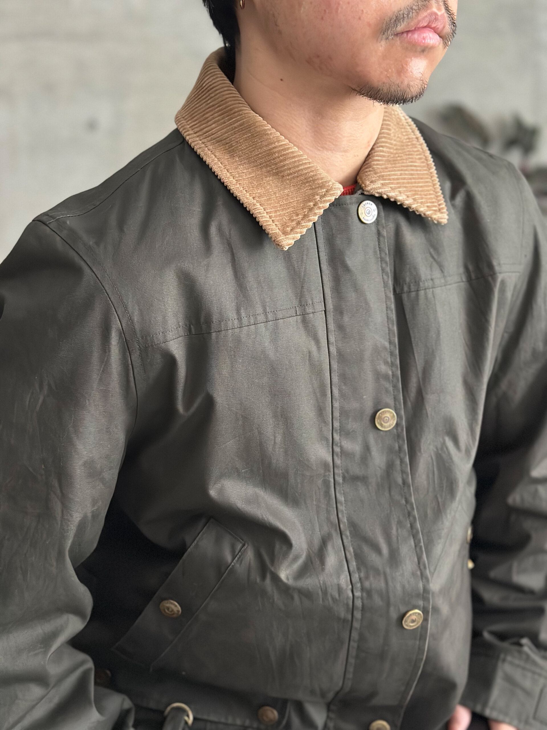 90's Ralph Lauren Waxed cotton jacket - 画像 (2)